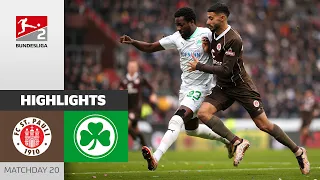 Saad Scores Twice!  | FC St. Pauli - Greuther Fürth 3-2 | Highlights | Matchday 20 - BL 2 23/24