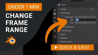 Blender Tutorial: How to Change Frame Range in Blender Video Editor