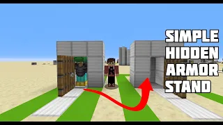 Minecraft Redstone Pop Up Armor Stand Tutorial!