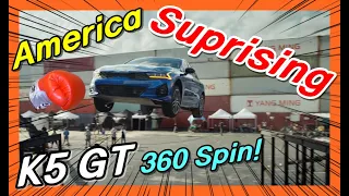 K5 GT stunt video that surprised Americans! High-performance KIA K5 GT Turbo! OPTIMA Sonata N Line!