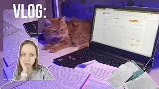 Study vlog: подготовка к егэ, итоговый проект, болталки, выгорание, мой день, study with me