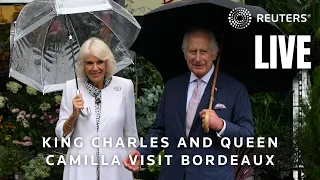 LIVE: Britain's King Charles and Queen Camilla visit Bordeaux, France