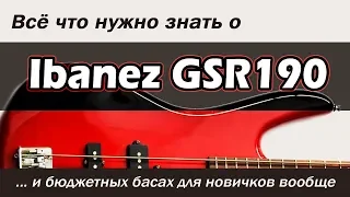 Бас-гитара Ibanez GSR190 и тонкости. Как выбрать бюджетную бас-гитару для новичка.