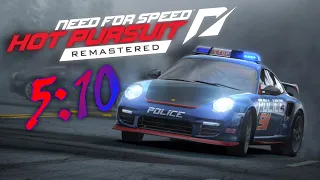 Need for speed Hot Pursuit Remastered Beating 5:10 (For real this time)