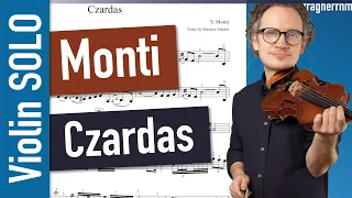 Monti Czardas | Violin SOLO | Violin Sheet Music | Piano Accompaniment
