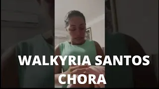 WALKYRIA SANTOS CHORA APÓS PERDER FILHO DE 16 ANOS