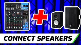 Connect Yamaha MG10XU To Powered Speakers or Studio Monitors