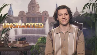 Interview with Tom Holland about 'Uncharted', improv with Mark Wahlberg, Spider-Man og real stunts