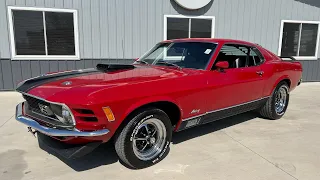 1970 Mustang Mach 1 (SOLD)  at Coyote Classics