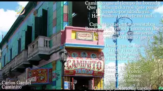 Carlos Gardel - Caminito (Letra-Lyrics)