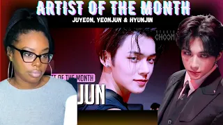 Contemporary Dancer Reacts to Juyeon, Yeonjun & Hyunjin (Artist Of The Month)
