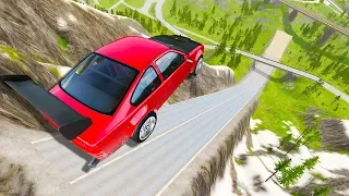 Which Car Can Fly The Furthest On The NEW Ski Jump Arena - BeamNG Drive