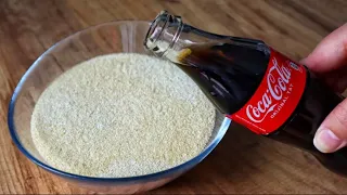 😱 mix Coca Cola and semolina.❗ the result is surprising and delicious.💯