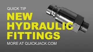 How To Use NEW QuickJack Power Unit Fittings