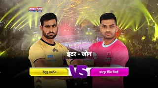 Pro Kabaddi 2018 Highlights | Telugu Titans vs Jaipur Pink Panthers | Hindi