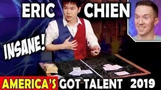 Magician REACTS to Eric Chien Ribbon Act on America's Got Talent 2019