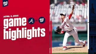 Braves vs. Nationals Game Highlights (4/2/23) | MLB Highlights