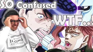 First time Reacting to JOJO'S BIZARRE ADVENTURE with no context