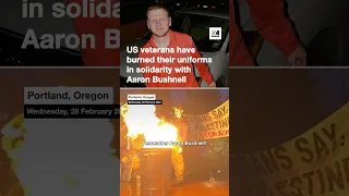 US Veterans Burn Uniforms In Solidarity With Aaron Bushnell