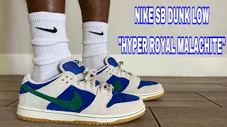 EARLY LOOK! NIKE SB DUNK LOW "HYPER ROYAL MALACHITE" REVIEW & ON FEET STUNNING COLORWAY FOR 2024!