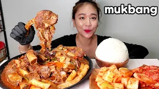 🔥대왕 소갈비찜 먹방🍖🍚무김치,김장김치까지 집밥먹방 한식 Spicy Galbi-Jjim(Braised Beef short Ribs)Kimchi Mukbang eating show