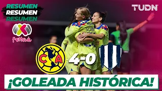 Resumen y goles | América 4-0 Rayadas | Liga Mx Femenil - CL2024 J6 | TUDN