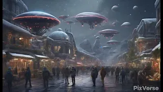 Межгалактический рынок #spaceexploration #animation #digitalart #future #space #космос #marketplace