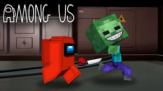 Школа монстров : РЕБЕНОК AMONG US - Анимация Minecraft