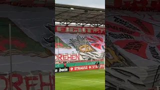 DFB-Pokal, Hallescher FC vs. SpVgg Greuther Fürth, Choreo der HFC Ultras