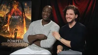 Kit Harington & Adewale Akinnouye-Agbaje Interview - POMPEII - This Is Infamous