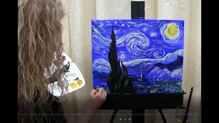 How to Paint Starry Night by Van Gogh