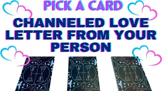 💜Pick-A-Card💜Channeled LOVE Letter From Your PERSON! Messages Soulmate Twin Flame Connection Tarot