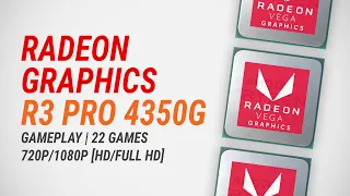 Radeon Graphics in Ryzen 3 PRO 4350G | Gameplay in 22 games in 720p/1080p [HD/Full HD]