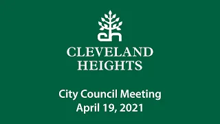 Cleveland Heights City Council April 19, 2021