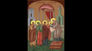 The Presentation of Christ - Verses from 9th Ode