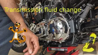 Transmission fluid change on a 2016 Harley sportster XL1200C