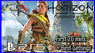 Horizon 2: Forbidden West PS5- First 20mins Gameplay- Plus Best Settings