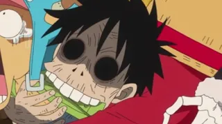 Luffy's hunger tries to eat chopper | one piece