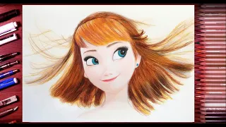Как нарисовать Анну Холодное сердце 2 How to draw Anna Frozen 2