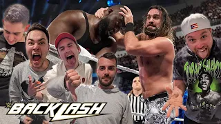 REACTING LIVE TO SETH ROLLINS VS OMOS AT WWE BACKLASH 2023 (IDK ABOUT THIS??)