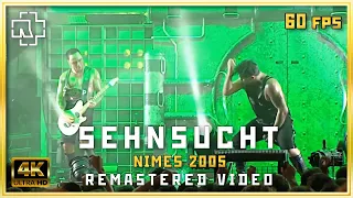 Rammstein - Sehnsucht 4K with subtitles (Live at Nimes 2005) Völkerball Remastered video 60fps