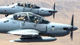 Embraer A-29 Super Tucano Aircraft in Action (Afghanistan, 2016)