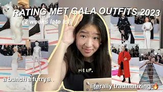 RATING MET GALA OUTIFTS 2023 ... it was traumitizing (3 weeks later lol) | Kate Lekha