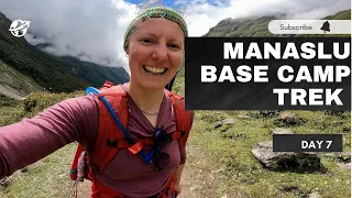 Day 7 manaslu base camp trek || Tibetan tea and Epic views || hiking Nepal