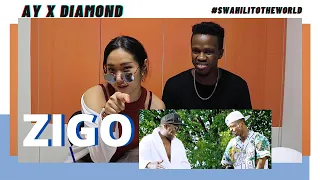 AY X Diamond Platnumz - Zigo Remix | Reaction Video + Learn Swahili | Swahilitotheworld