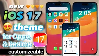 New iOS 17 Dark Theme for Oppo & Realme (Color OS 5 and above)