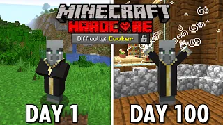 I Survived 100 Days as an EVOKER in Hardcore Minecraft... (Hindi)