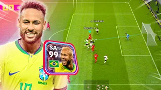 Neymar dando Show em uma virada insana no eFootball 23 Mobile