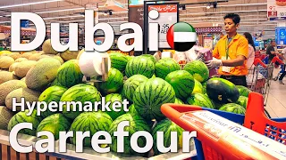 Food Prices in Dubai Hypermarket Carrefour Full Review 4K 🇦🇪