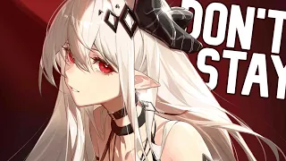 Nightcore - NGO - Don't Stay | Dance Pop | - [lyrics]